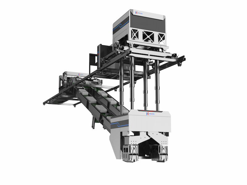 Machine automatique de palettisation et de chargement de ciment en sac