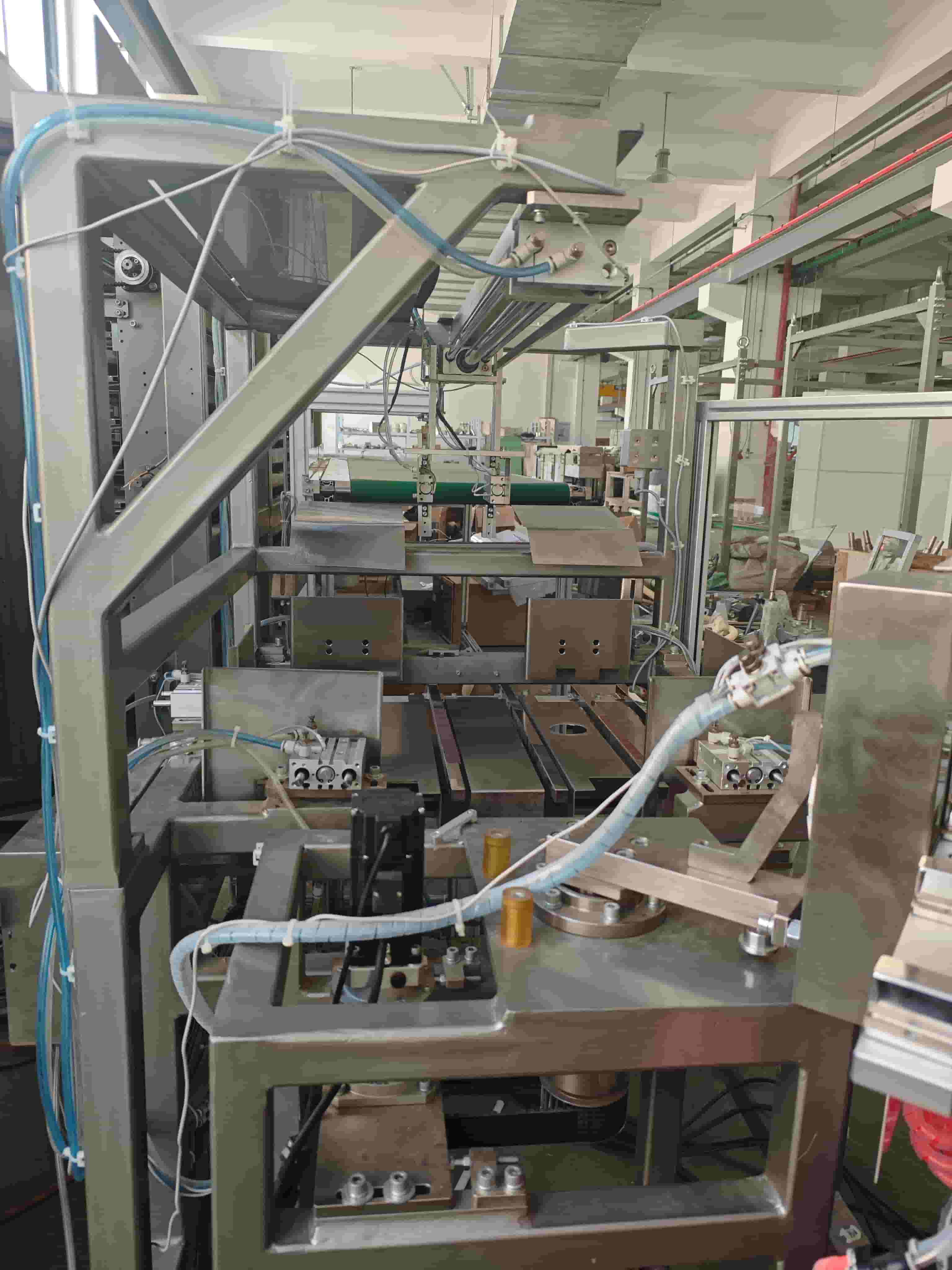 Automatic PP woven block bottom valve sack insertion machine