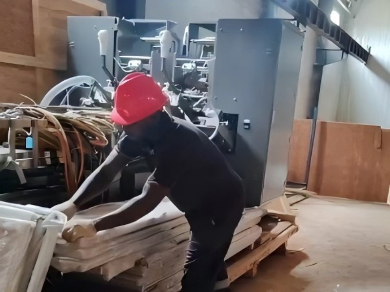 Bag making machine installation